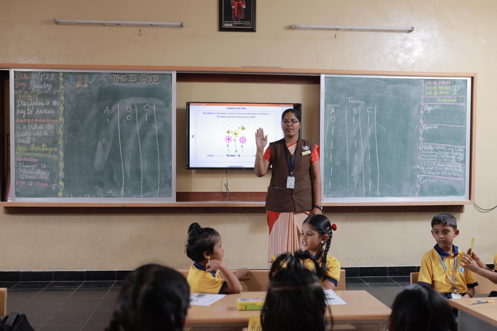A Palaniappa classroom during a lesson